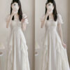 French White Luxury Fairy Dress Girl
