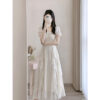 French White Luxury Fairy Dress Girl