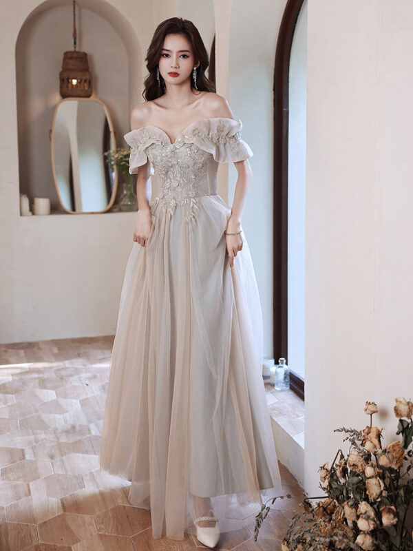 Sisters Group Banquet Slimming Girlfriends Clothes Bridesmaid Group Plump Girls Evening Dress