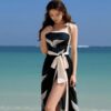 French Vintage-style One-piece Bikini