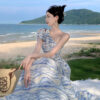Women's Elegant Waist-tied Dress