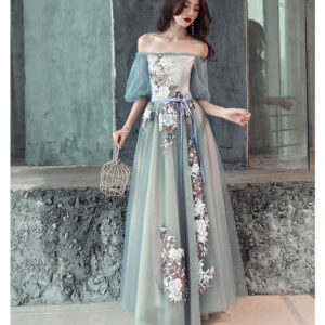 Evening Dress Skirt Female Spring Banquet Noble Fairy Temperament Elegant One Shoulder