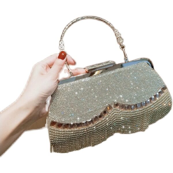 New Trendy Dress Evening Banquet Temperament One-Shoulder Diagonal Handbag