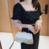 New Trendy Dress Evening Banquet Temperament One-Shoulder Diagonal Handbag