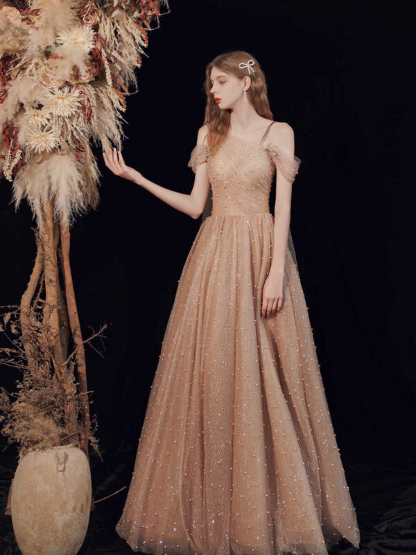 Bridal Wedding Host Performance Long Evening Dress