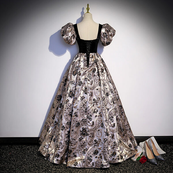 Puff Sleeve Princess Evening Dress Women's Banquet Costume