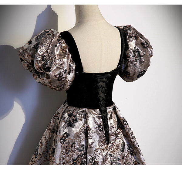 Puff Sleeve Princess Evening Dress Women's Banquet Costume