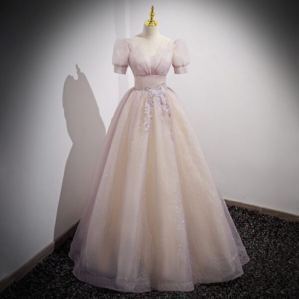 French Style Light Evening Dress Female Banquet Gradient Princess Dress