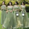 Off-shoulder Bridesmaid Group Evening Dress Host's Dress Women