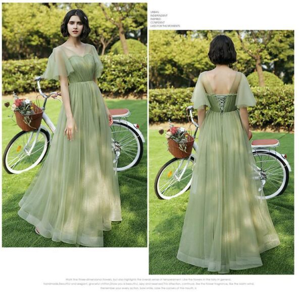 Off-shoulder Bridesmaid Group Evening Dress Host's Dress Women