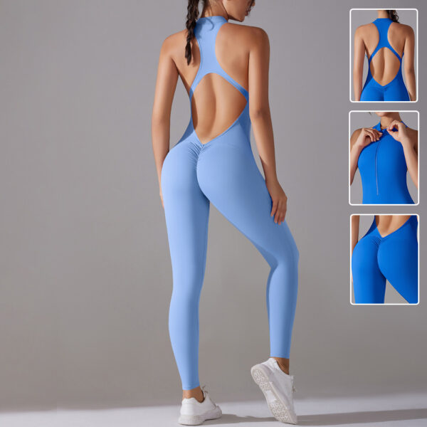 women activewear bodysuit set beauty back design gym outfit