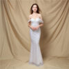 Women's Elegant Banquet Classic Mermaid Velvet Evening Dress