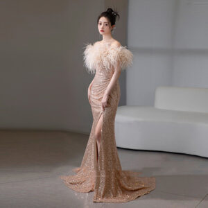 Evening Dress Banquet Atmosphere Fishtail Long