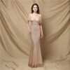 Women's Elegant Banquet Classic Mermaid Velvet Evening Dress