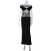 French-style Sexy Lace-panelled Bodycon Sheath Dress
