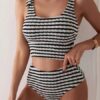 Women's Two-piece Striped Swimsuit