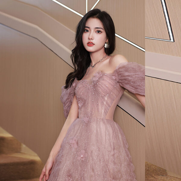 Women's Temperament Fashion Host Evening Dress