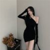 New Sexy Off-shoulder Slim-fit Bodycon Dress