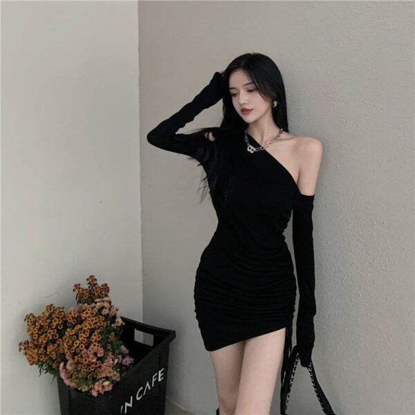 New Sexy Off-shoulder Slim-fit Bodycon Dress