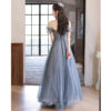 Blue Evening Dress Women's Banquet High-end Affordable Luxury Fairy High-end