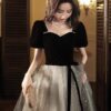 Women's French Light Luxury And Luxurious Black Evening Dress