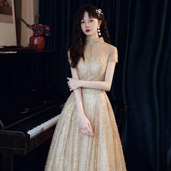 Banquet Temperament Hosting Dress Women's Evening Dress