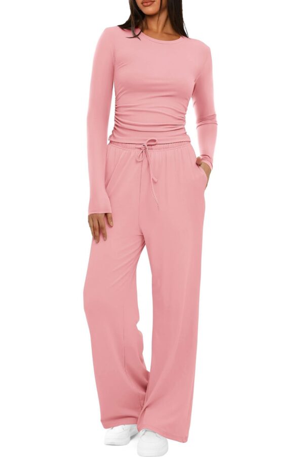High Waisted Wide Leg Pants Sportswear
