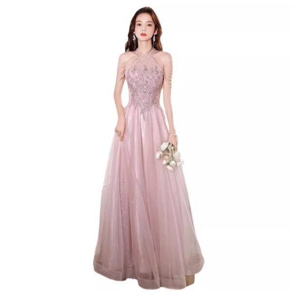 New Summer And Autumn Elegant Socialite Light Luxury Evening Dress For Women