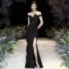 French Temperament Socialite Banquet Fishtail Sexy One-shoulder Evening Dress Female