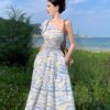 Women's Elegant Waist-tied Dress