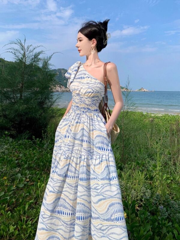 Women's Elegant Waist-tied Dress