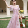 Waistband Tea Break Elegant Luxury Dress