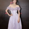 Purple Evening Dress Women's Banquet Graduation Adult Toast Dress