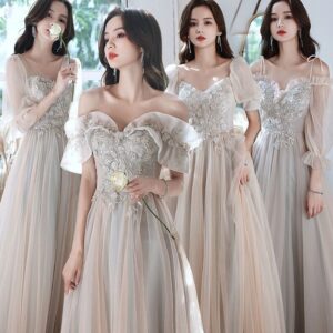 Sisters Group Banquet Slimming Girlfriends Clothes Bridesmaid Group Plump Girls Evening Dress