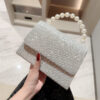 Women's Rhinestone Banquet With Evening Dress Small Bag