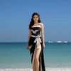 French Vintage-style One-piece Bikini