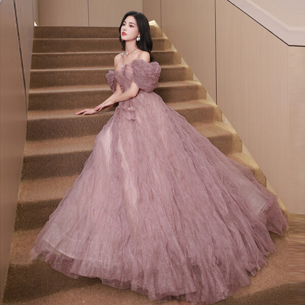 Women's Temperament Fashion Host Evening Dress