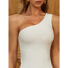 Heavy industry chain shoulder evening dress