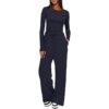High Waisted Wide Leg Pants Sportswear