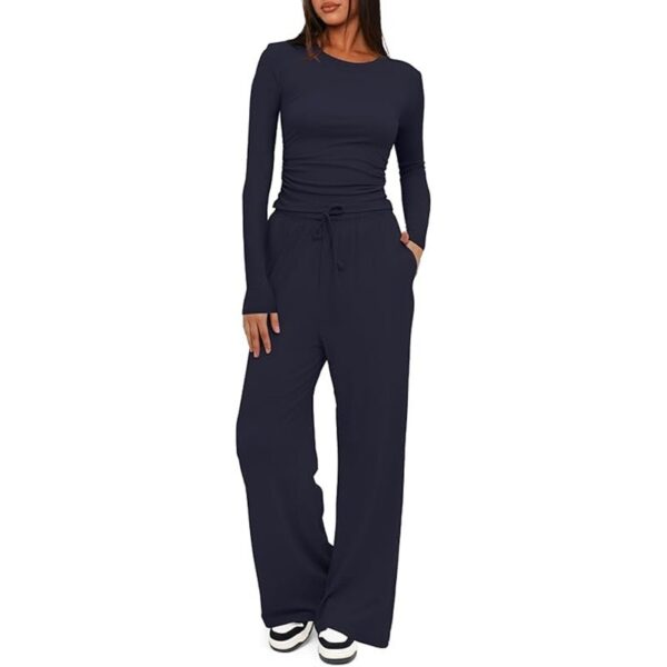 High Waisted Wide Leg Pants Sportswear