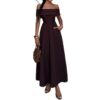 Elegant Strapless Evening Gown Dress