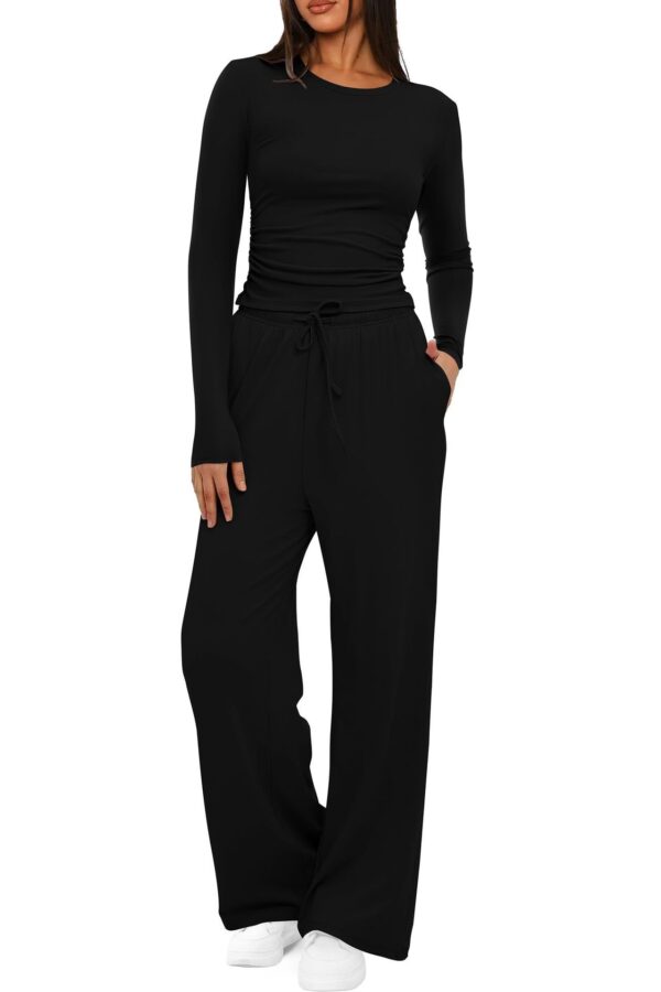 High Waisted Wide Leg Pants Sportswear