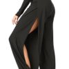 High Slit Boho Harem Yoga Pants For Women Flowy, Trendy & Comfortable