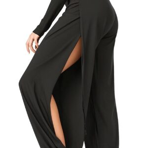 High Slit Boho Harem Yoga Pants For Women Flowy, Trendy & Comfortable