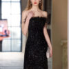Off-shoulder Banquet Evening Dress Woman