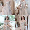 Sisters Group Banquet Slimming Girlfriends Clothes Bridesmaid Group Plump Girls Evening Dress