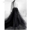 Black Lace Slimming Elegant Catwalk Banquet Evening Dress