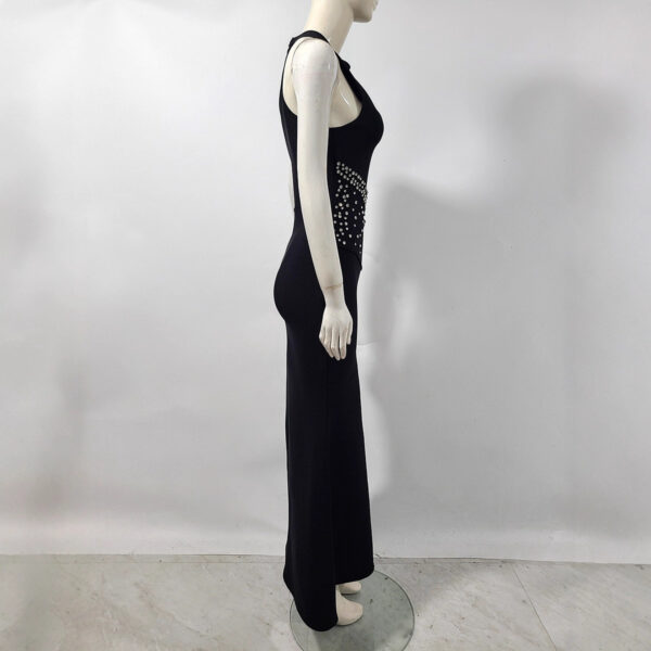 Evening Dress Rhinestone Banquet Bandage Fishtail Dress