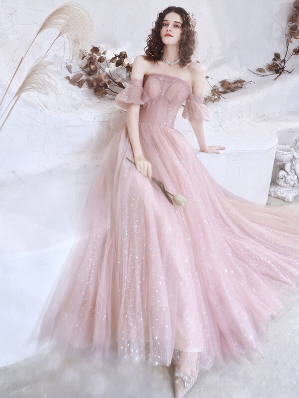 One-shoulder Evening Dress Skirt Female Fairy Birthday Long High-end Texture Banquet Ladies