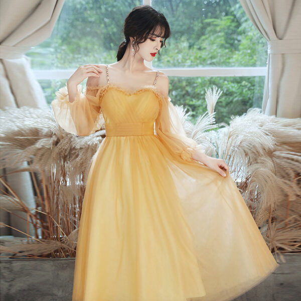 Banquet Evening Dress Women's New Long Sleeve